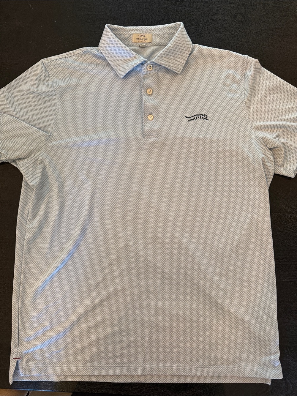 Sun Day Red Classic Fit Light Blue Men's Polo Shirt with Embroidered Logo
